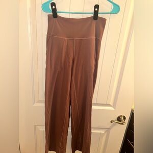 super cute brown lululemon wide leg leggings